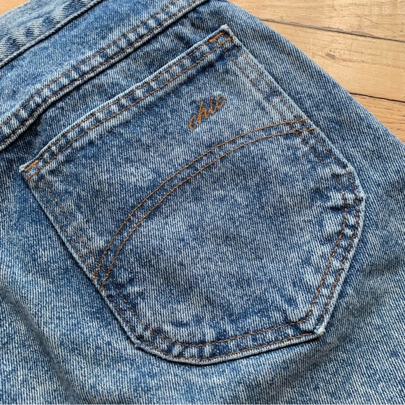 Vintage chic Vintage Acid Wash Jeans size 16 (waist 32") - Picture 5 of 9